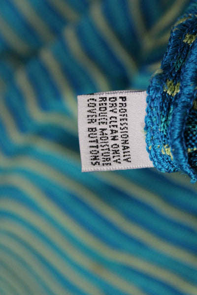 St. John Collection By Marie Gray Womens Tunic Blue Striped Long Sleeve Size S