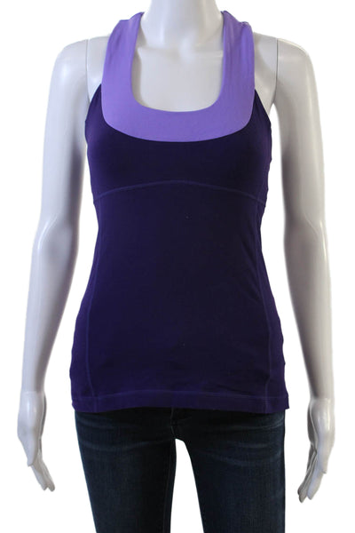 Lululemon Women Purple Square Neck Camisole Sleeveless Size 6
