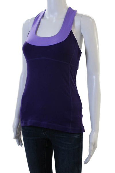 Lululemon Women Purple Square Neck Camisole Sleeveless Size 6