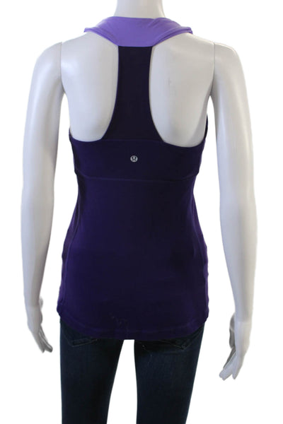 Lululemon Women Purple Square Neck Camisole Sleeveless Size 6
