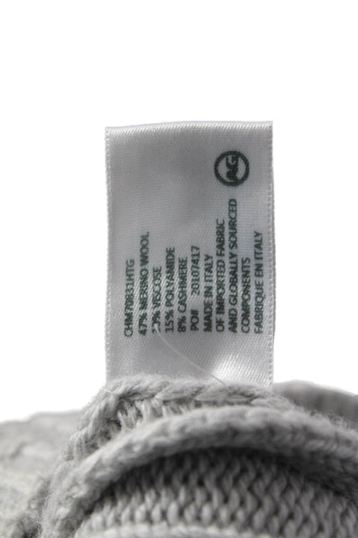 AG Adriano Goldschmied Unisex Gray Striped Turtleneck Sweater Size XS