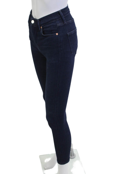 Citizens of Humanity Women Ankle Skinny Jeans Dark Blue Mid Rise Size 24