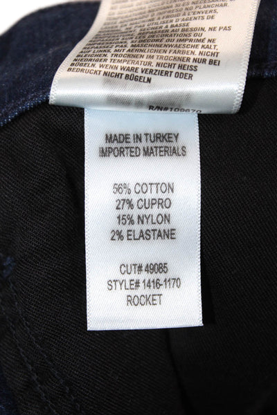 Citizens of Humanity Women Ankle Skinny Jeans Dark Blue Mid Rise Size 24