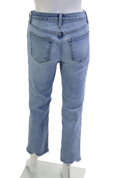 Just Black Denim Women Ankle Cropped Light Blue Jeans Size 24
