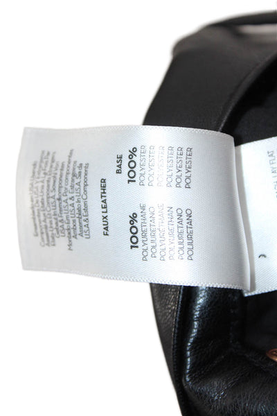 Mother Womens Cropped Jegging Biker Pants Black Button Mid Rise Size 24
