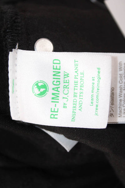 J Crew Women Cropped Ankle Jeans Black Mid Rise Size 24