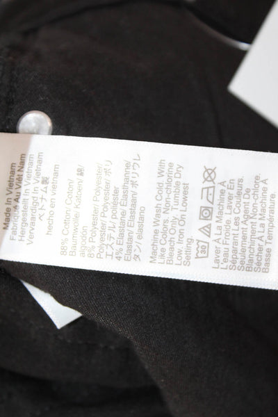 J Crew Women Cropped Ankle Jeans Black Mid Rise Size 24
