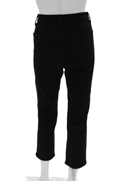 J Brand Womens Cropped Ankle Black Jeans Mid Rise Size 27