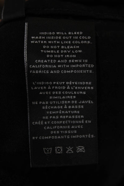 J Brand Womens Cropped Ankle Black Jeans Mid Rise Size 27