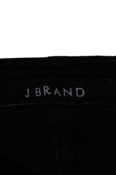 J Brand Womens Cropped Ankle Black Jeans Mid Rise Size 27