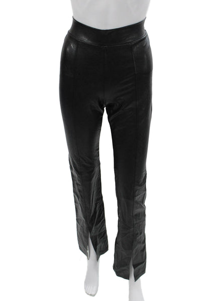 Commando Womens Black Biker Pants 55% PU 44% Viscose Size S