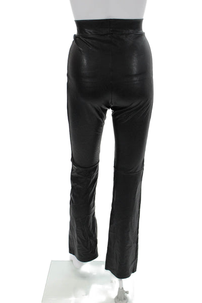 Commando Womens Black Biker Pants 55% PU 44% Viscose Size S