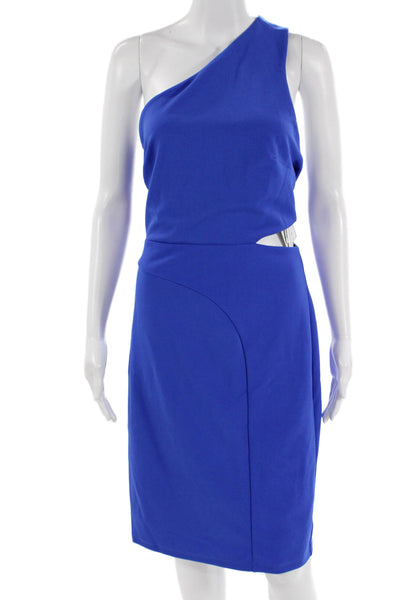 Laundry by Shelli Segal Womens Shift Dress Blue Sleeveless Size 8