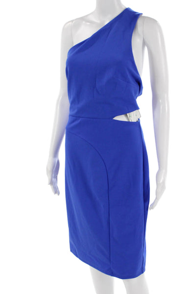 Laundry by Shelli Segal Womens Shift Dress Blue Sleeveless Size 8