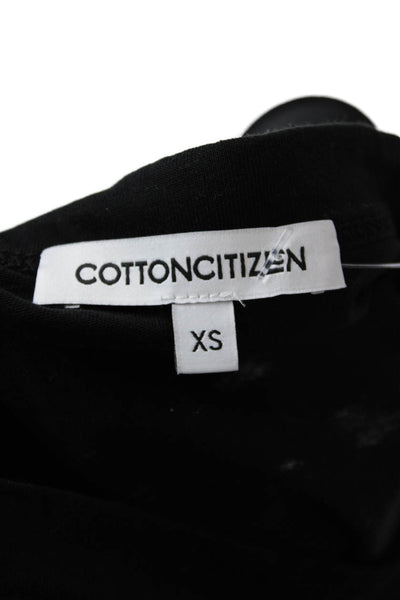 Cotton Citizen Women Cropped Black Tank Crewneck Supima Cotton Size XS
