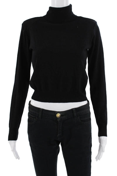 ASTR Womens Black Mock Neck Pullover Sweater Long Sleeve Size XS