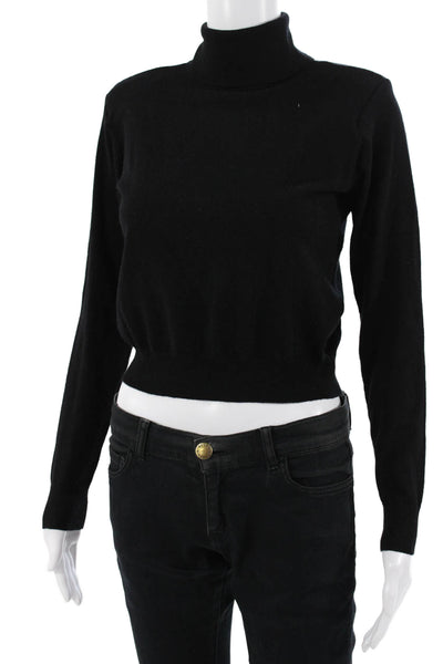 ASTR Womens Black Mock Neck Pullover Sweater Long Sleeve Size XS