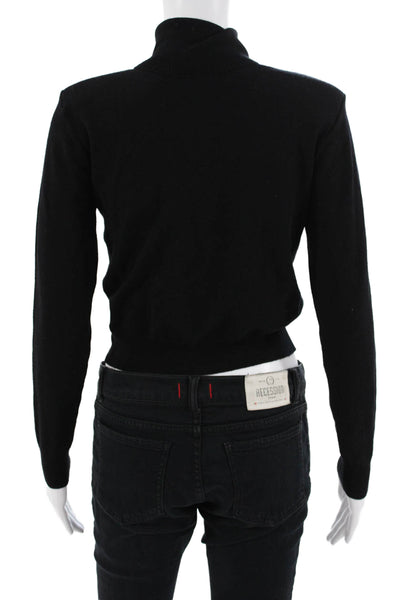 ASTR Womens Black Mock Neck Pullover Sweater Long Sleeve Size XS