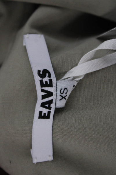 Eaves Womens Blazer Beige Collared Button Long Sleeve Classic Size XS