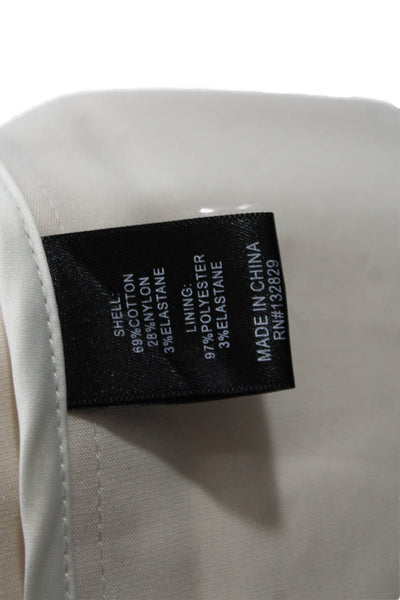 NBD Unisex Chino Shorts Beige Zip Solid Size XS
