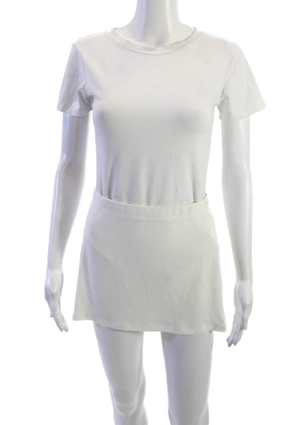 Artless Forever Women Mini Straight Pencil Skort White Size XS