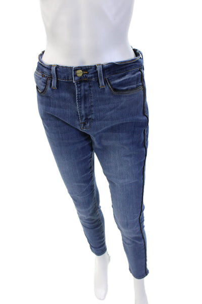 Frame Womens Skinny Ankle Jeans Blue Mid Rise Size 30