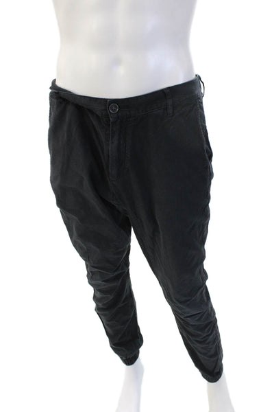 John Varvatos Star USA Mens Black Jogger Pants Cotton Blend Size 32