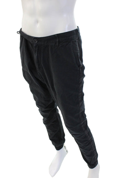 John Varvatos Star USA Mens Black Jogger Pants Cotton Blend Size 32