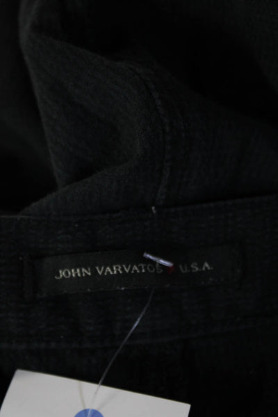 John Varvatos Star USA Mens Black Jogger Pants Cotton Blend Size 32