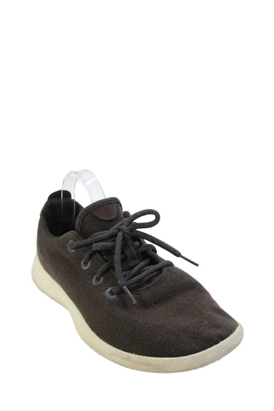 Allbirds Mens Lace Up Low Top Wool Runner Sneakers Brown Size 10
