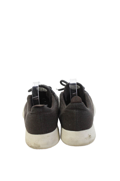 Allbirds Mens Lace Up Low Top Wool Runner Sneakers Brown Size 10