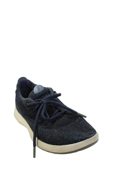 Allbirds Mens Lace Up Low Top Mizzle Sneakers Blue Size 10