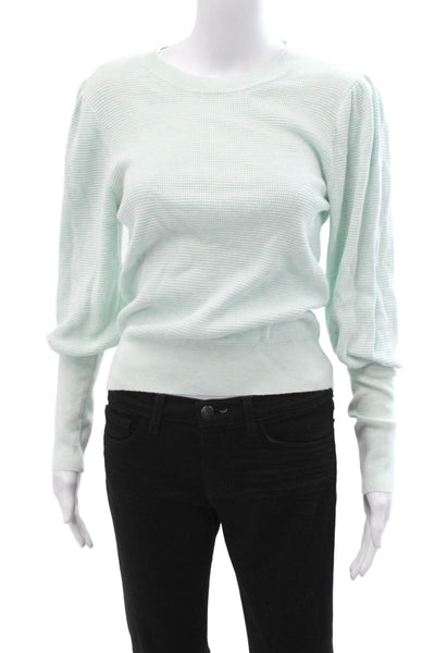 Lilla P Women Light Blue Pullover Sweater Crew Neck Size S