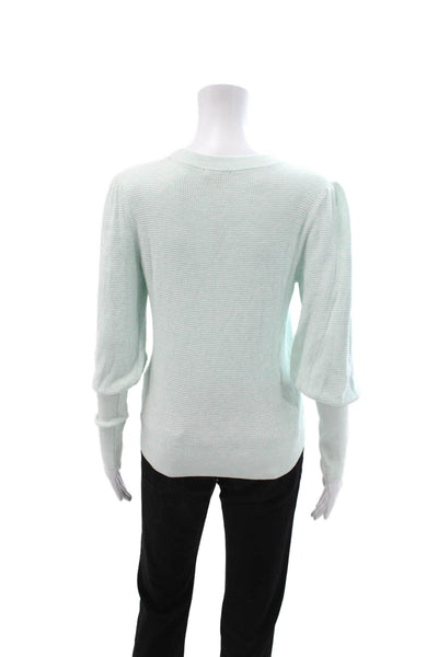 Lilla P Women Light Blue Pullover Sweater Crew Neck Size S