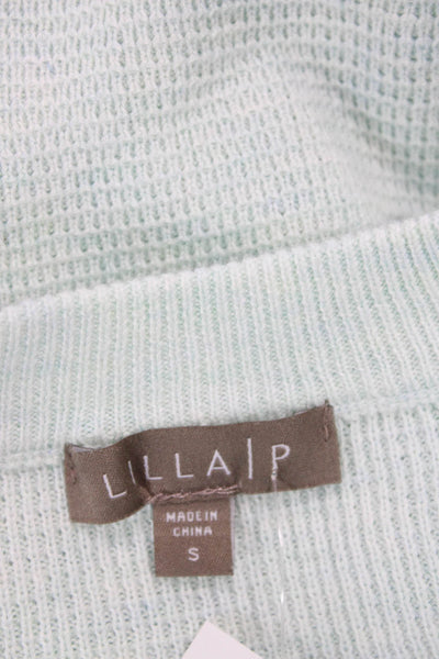 Lilla P Women Light Blue Pullover Sweater Crew Neck Size S