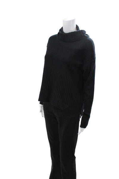 Derek Lam 10 Crosby Unisex Black Cashmere Turtleneck Pullover Size XS