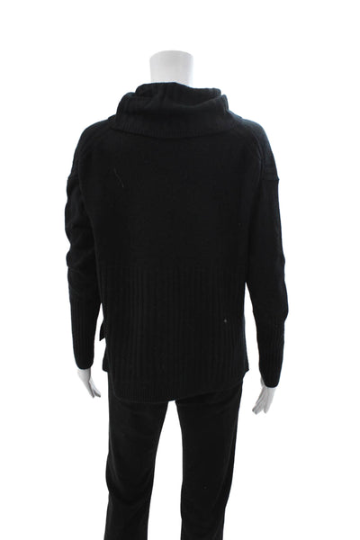 Derek Lam 10 Crosby Unisex Black Cashmere Turtleneck Pullover Size XS
