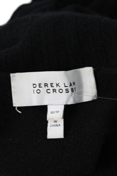 Derek Lam 10 Crosby Unisex Black Cashmere Turtleneck Pullover Size XS