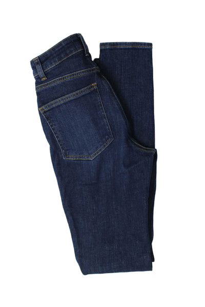 Aligne Women Dark Blue Skinny Jeans Mid Rise Inseam 29 Size 25