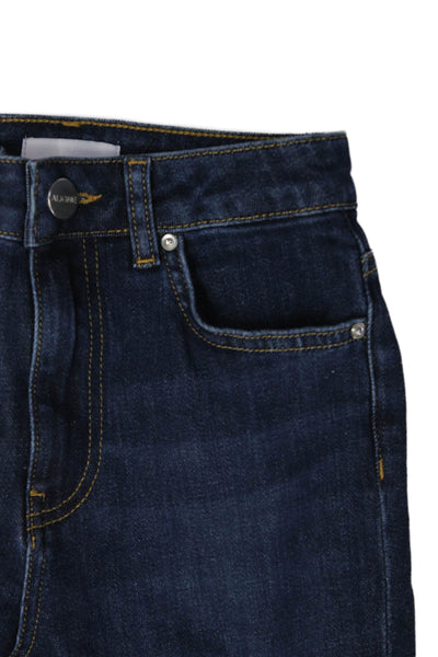 Aligne Women Dark Blue Skinny Jeans Mid Rise Inseam 29 Size 25