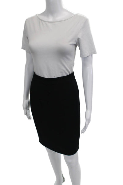 Garfield & Marks Womens Straight Pencil Skirt Black Polyester Blend Size 4