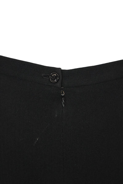 Garfield & Marks Womens Straight Pencil Skirt Black Polyester Blend Size 4