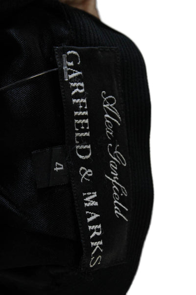 Garfield & Marks Womens Straight Pencil Skirt Black Polyester Blend Size 4