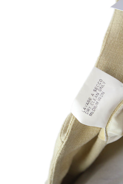Biella Collezioni Women Straight Pencil Knee Length Skirt Beige Size 42