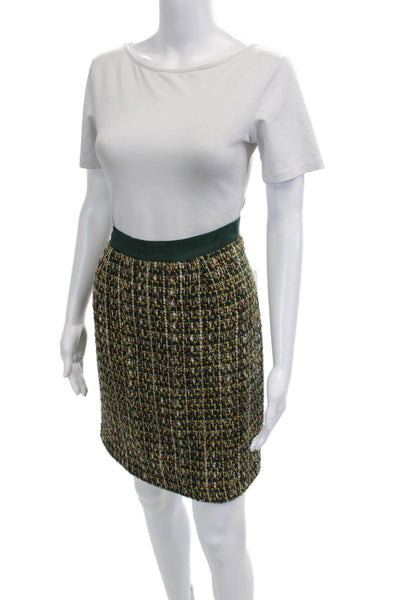 Kate Spade New York Womens Black Pencil Skirt Wool Blend Knee Length Size 12