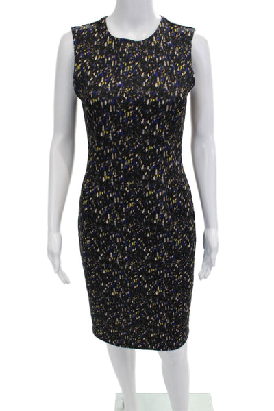 Yigal Azrouel Womens Bodycon Sheath Dress Black Sleeveless Crew Neck Size 4
