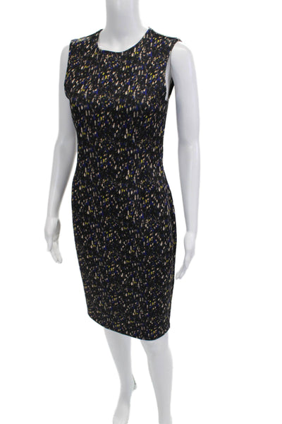 Yigal Azrouel Womens Bodycon Sheath Dress Black Sleeveless Crew Neck Size 4