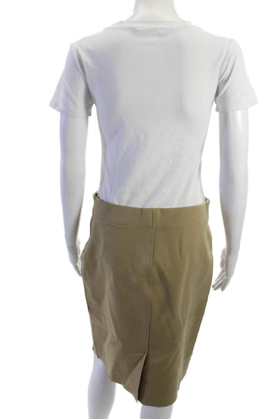Reed Krakoff Womens Beige Straight Pencil Skirt Nylon Elastane Size M