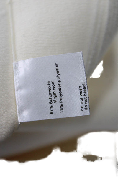 Akris Women Beige Geometric A-Line Pleated Midi Skirt Size M