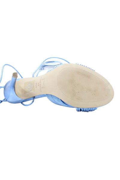 Marc Fisher Womens Open Toe Strappy Stiletto Heels Blue Size 5.5